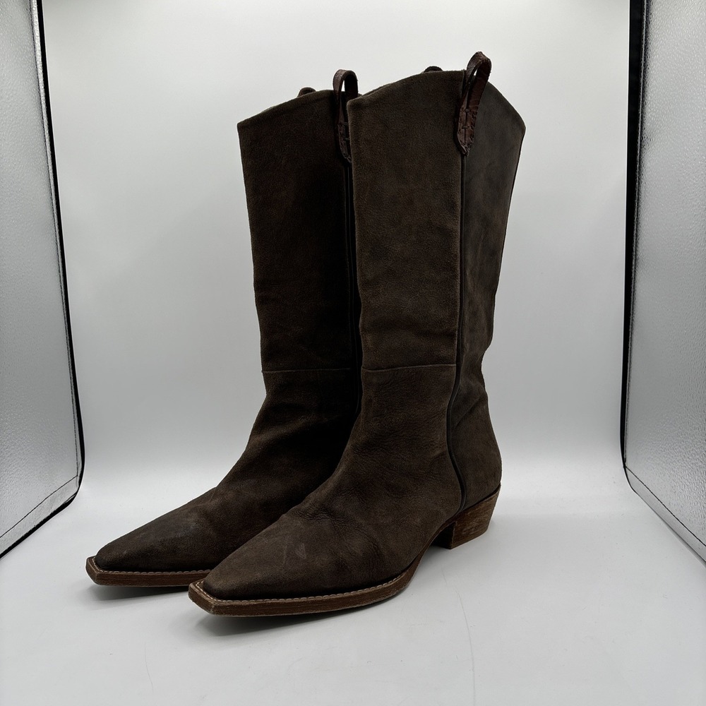 Free People We The Free Montage Tall Boots Women's Size 40 Suede Brown